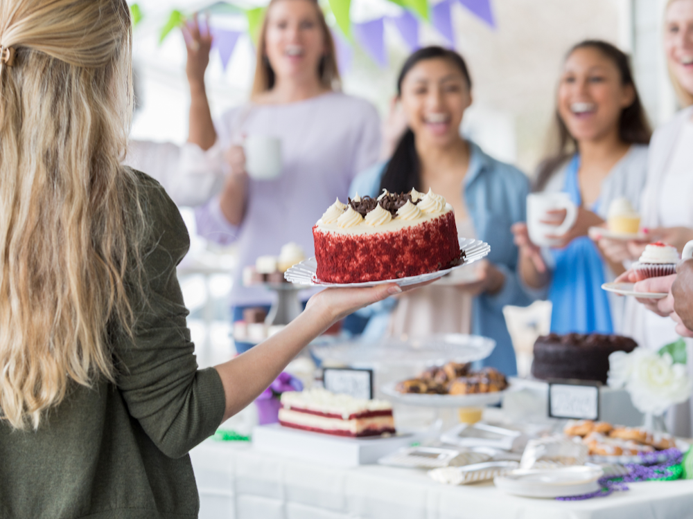 organise a cake sale to raise funds