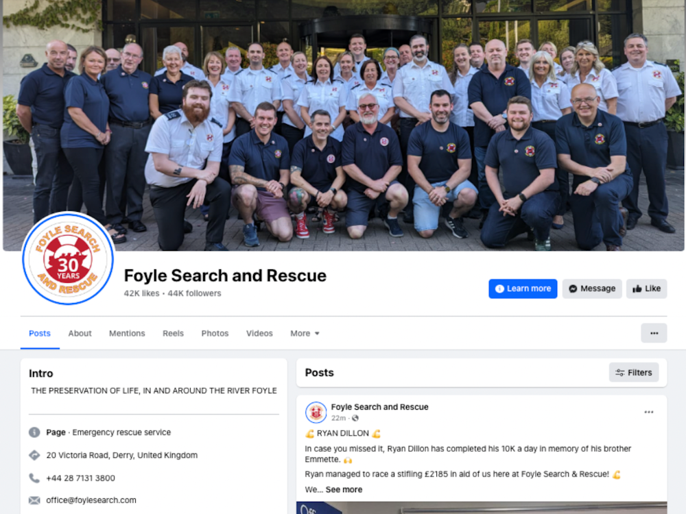 foyle search and rescue social media