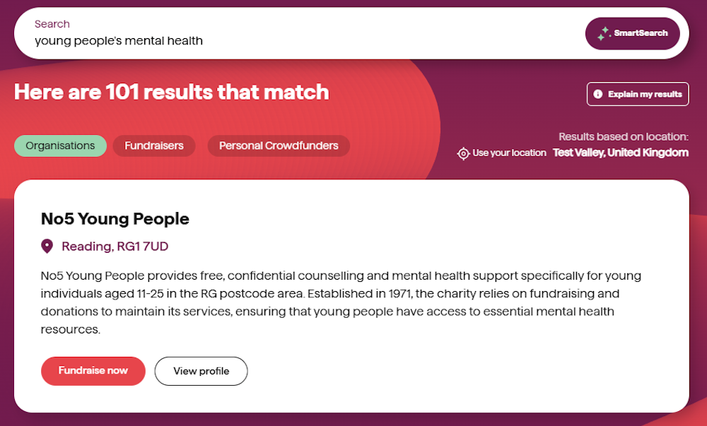 GoodHub smart search results